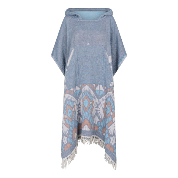 Zusenzomer Poncho Reza Blue