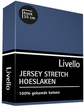 Hoeslaken Livello Jersey Stretch Denim