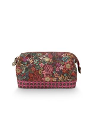 Cosmetic Bag Pip Studio Purse Tutti Fiori Pink Medium  Pink voorkant