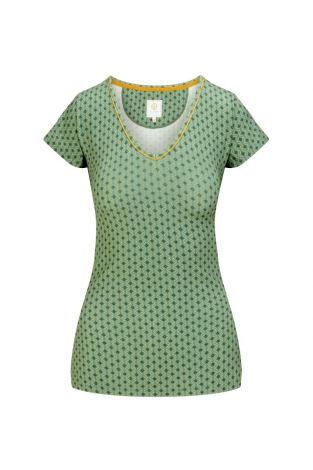 Shirt Korte Mouw Pip Studio Tegola Green