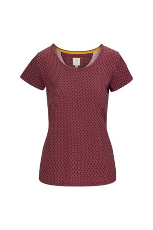 Shirt Korte mouw Pip Studio Tilly Suki Red voorzijde