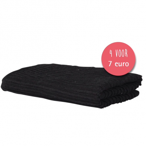 Vaatdoek Livello Uni Black