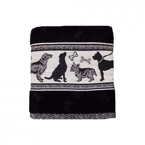 Keukendoek Bunzlau Castle Dogs Black Topshot