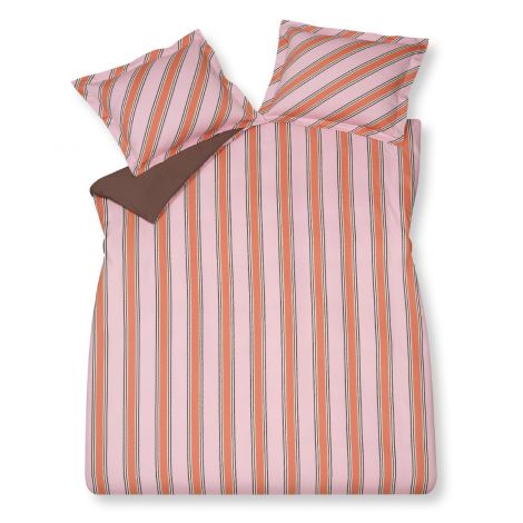 Dekbedovertrek Vandyck Preppy Stripe Pink Topshot