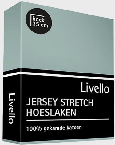 Hoeslaken Livello Jersey Stretch Misty Green