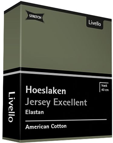 Hoeslaken Livello Jersey Excellent Green