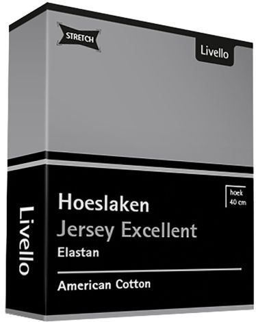 Hoeslaken Livello jersey Excellent light grey