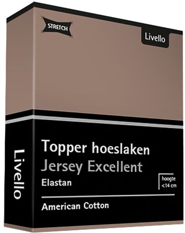 Topper Hoeslaken Stretch Excellent Brown