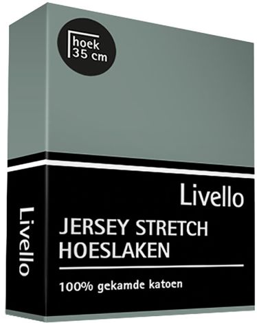 Hoeslaken Livello Jersey Stretch Vintage Green