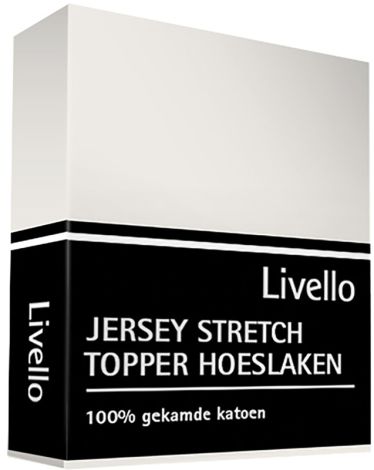  Topper Hoeslaken Livello Jersey Stretch Off White