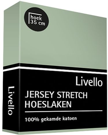 Hoeslaken Livello Jersey Stretch Pastel green