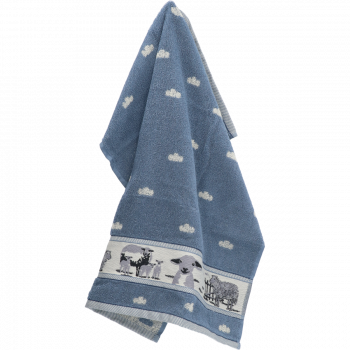 Keukendoek Bunzlau Castle Sheep Grey Blue 