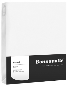 Laken Bonnanotte Flanel wit