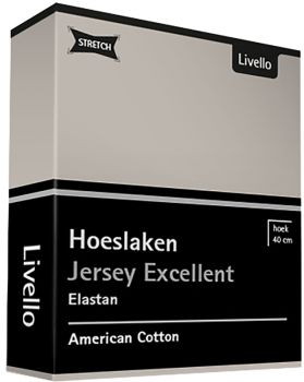 Hoeslaken Jersey Excellent Livello Stone